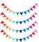 48Pcs Rainbow Pennant Banner,4 Pack Felt Fabric Flags Pennant Banners Triangle Flag for Party Wedding Christmas Birthday Bedroom Decoration